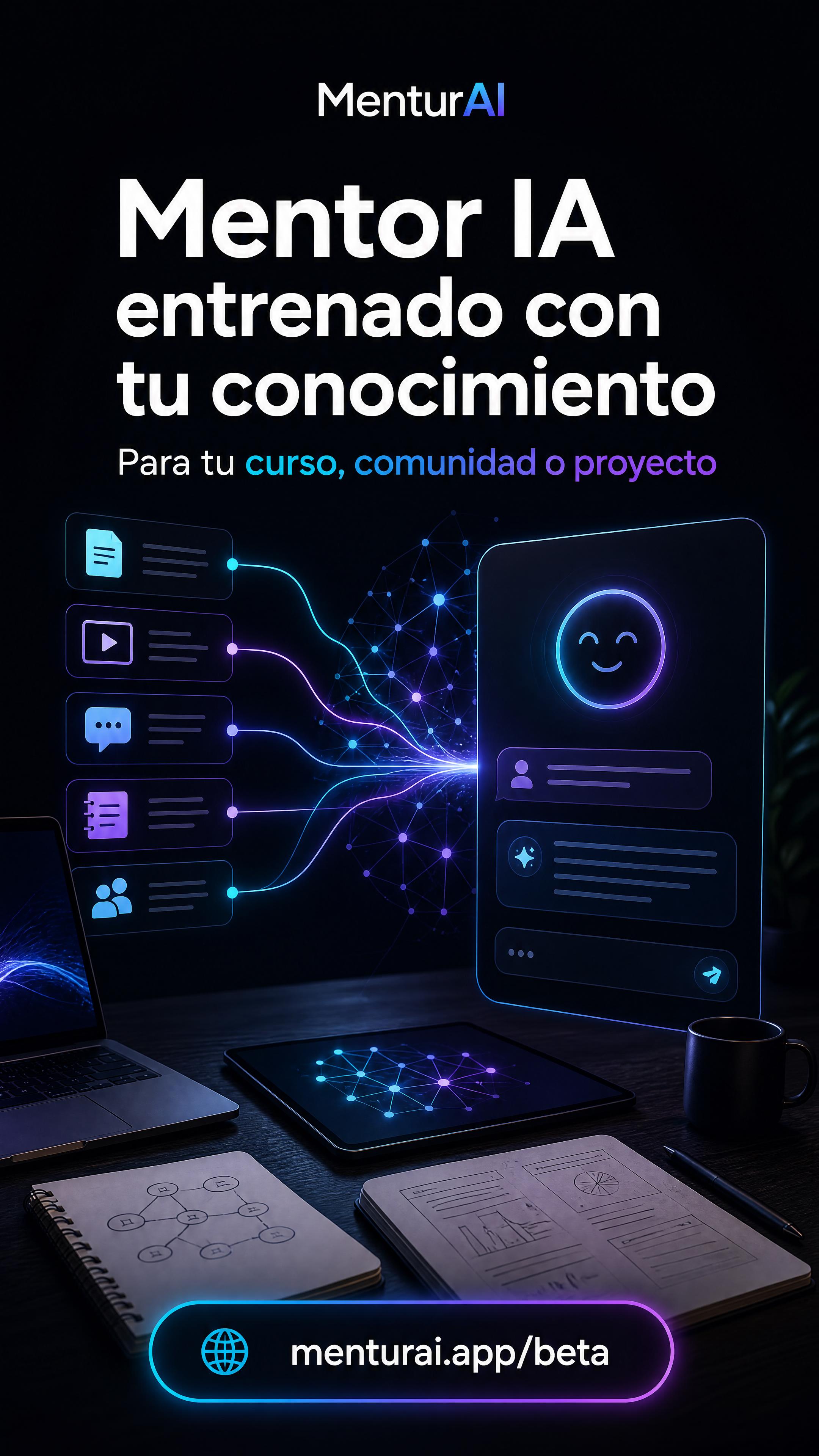 MenturAI Beta para cursos, comunidades y proyectos